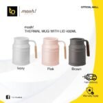 MOSH Thermal Mug with Lid 400ml Original Imported from Japan, Thermal Vacuum Mug/Cup to keep Hot/Cold - Office/Home